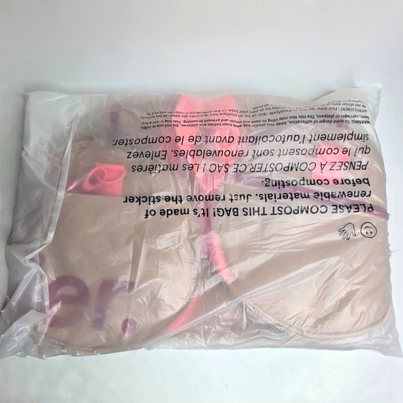 Glossier Duffle Bag Medium 20"x10"x10" Brown Pink Desert Rose Zip Strap Canvas - Picture 4 of 6